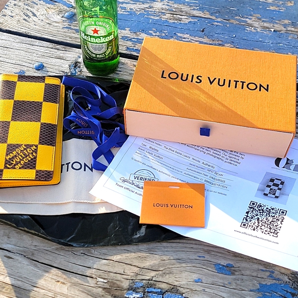 2024 Louis VUITTON DAMIER POP PORTEFEUILLE BRAZZA WALLET Full Set - Picture 9 of 17